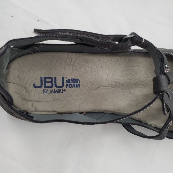 JBU By Jambu Women's Sydney Sandal/Flat Walking Shoe Sandals Charcoal Size 10M - Picture 8 of 15